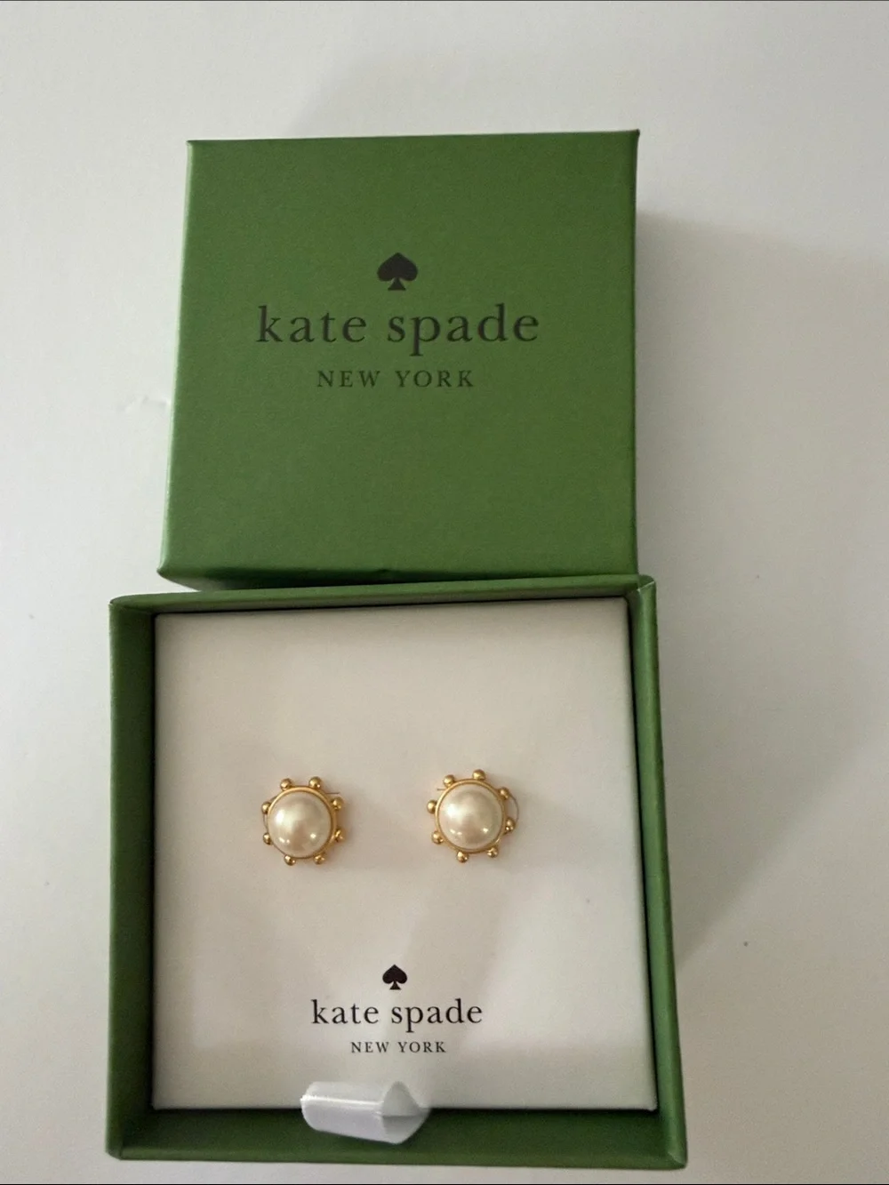 kate spade Gold-Tone Pearl Cluster Stud Earrings